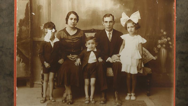 Familia Herrero Pérez. Copiapó, ca. 1935. José Olivares Valdivia.Colección Eliana Herrero. Archivo Digital del Museo Regional de Atacama.