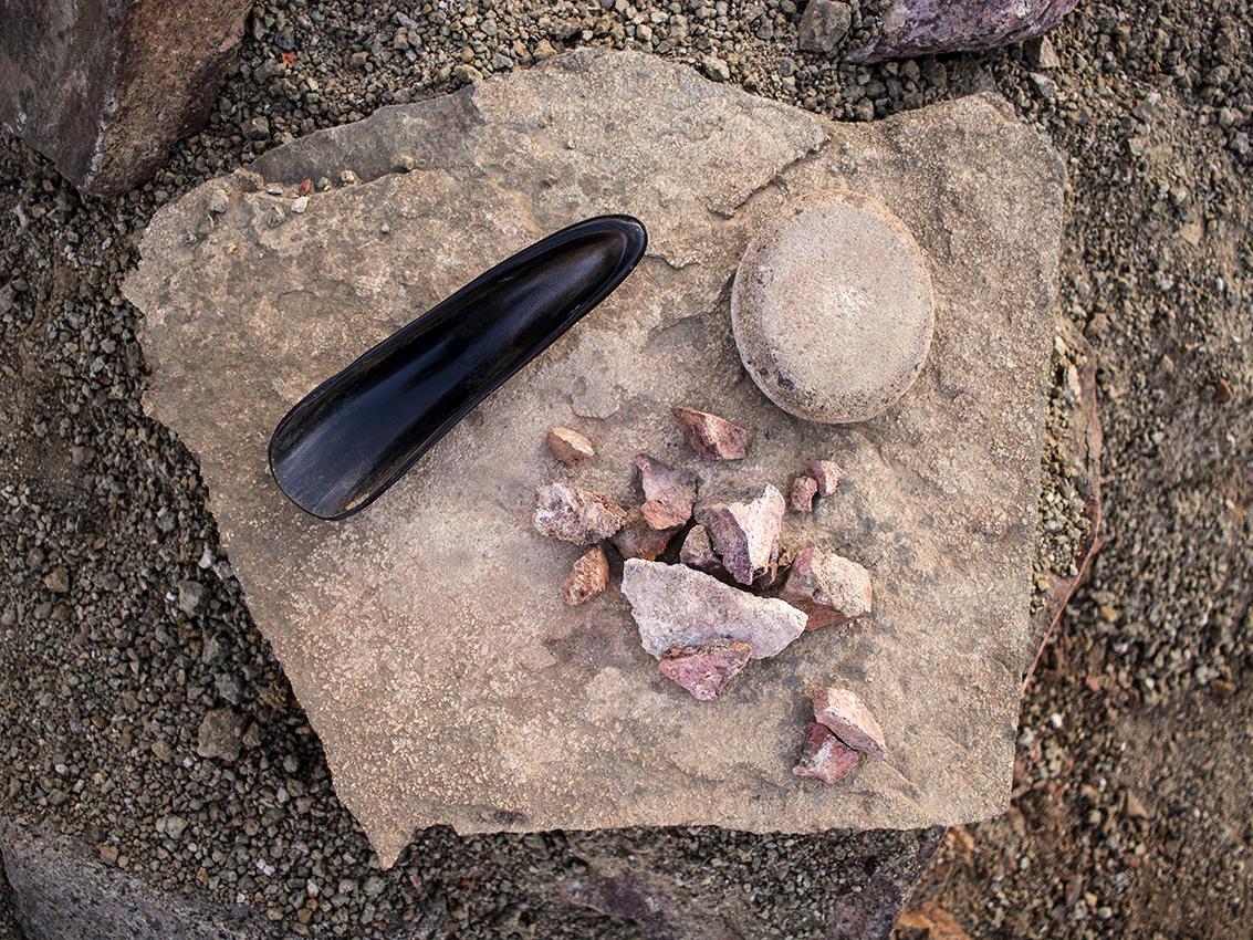 Piedra de moler, poruña y &amp;quot;piedra del indio&amp;quot;
