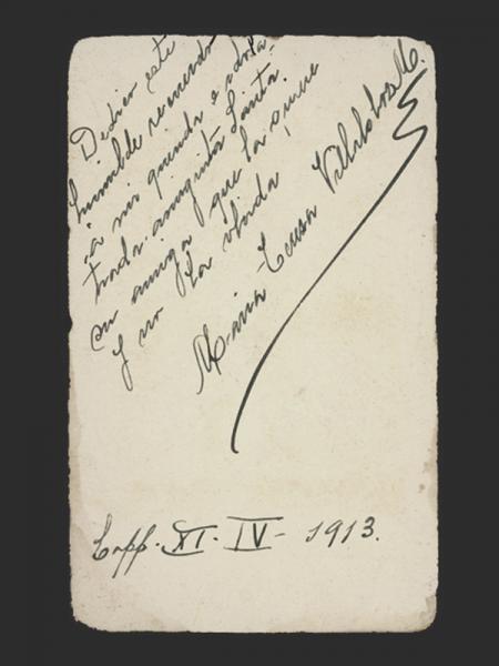 Reverso fotografía José Olivares Valdivia. Copiapó, ca. 1913