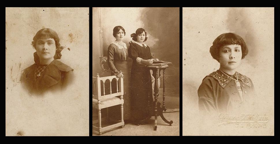Lienzo hermanas Villalobos. Fotografías de José Olivares Valdivia. Copiapó.