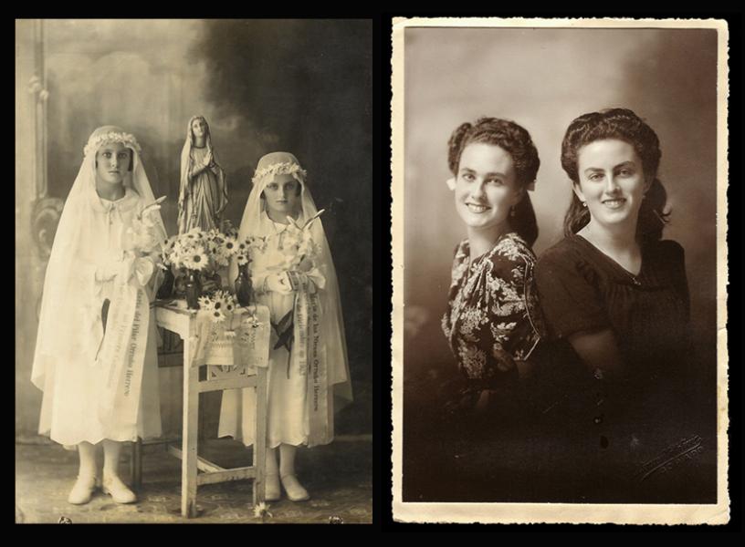 Lienzo hermanas Orruño. Fotografías de José Olivares Valdivia.